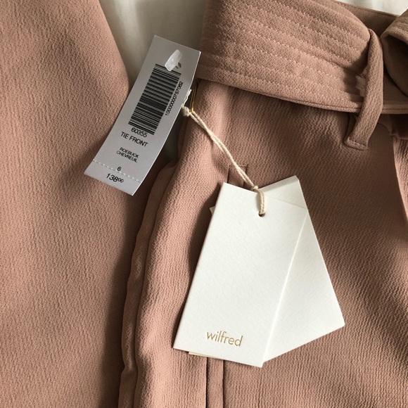 Wilfred Aritzia Jallade Front Tie Pant Trousers - Picture 5 of 9